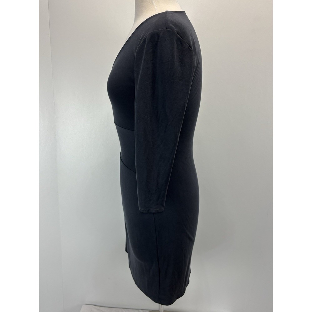 Abercrombie & Fitch Twist Front Dress Sz Small Women's Grey Stretch Bodycon - Picture 2 of 8